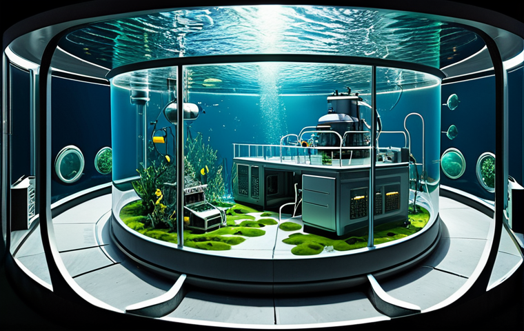 심해 식민지의 기후 변화 대응 전략 - Deep-Sea Geothermal Power Plant**

"A futuristic, bioluminescent geothermal power plant on the deep ...