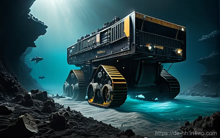 심해 탐사와 식민지 개발의 역학 관계 - **Prompt:** A breathtaking, bioluminescent deep-sea ecosystem, teeming with unique and wondrous life...