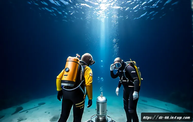 심해 식민지 구상과 국제사회의 갈등 - Photorealistic deep-sea colony concept beneath the North Atlantic, sleek pressurized habitat modules...